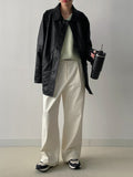 Apparel Single Leather Half Jacket