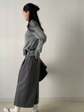Unbalanced Collar Loose Fit Knit