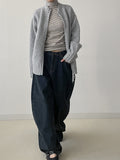 Stripe Fleece Turtleneck T-Shirt