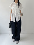 Lace Pintuck Half Blouse