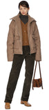 Rough shearling leather jacket
