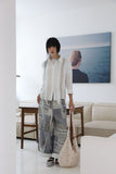 Lace carry diagonal tee