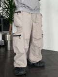 Multi-Pocket Zipper Nylon Pants