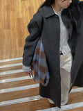 [handmade/wool90%] Mohair Hidden Robe Handmade Long Coat