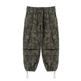 Rough Painted Cargo Banding Pants