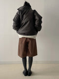 [Quilting/unisex] Deep Leather Overfit Blouson