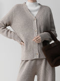[Premium] The Mozz Cashmere Fringe Cardigan