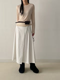 Suede Snap Card Wallet Belt