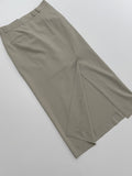 Beth Unbalanced Stripe H-Line Skirt