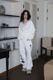 Loose fit wrap sweater