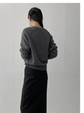 Demure V-neck Raglan Knit