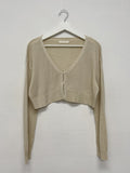 Hook Crop Knit Cardigan