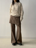 Angora Cable Overfit Long Knit
