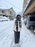 Check Fringe Long Muffler