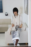 Lace carry diagonal tee