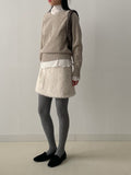 Sharp Hairy Mini Skirt