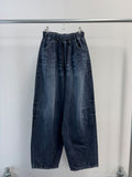 Dark Blue Dart Balloon Banding Denim