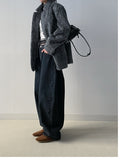 344 Vintage Brushed Balloon Wide Denim Pants