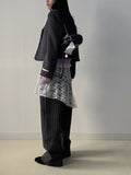 Fringe 3 Button Overfit Crop Jacket