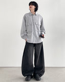 Duo Snap Balloon Denim Pants