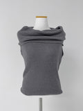 [summer] Margaret off-shoulder sleeveless knit