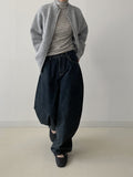 344 Vintage Brushed Balloon Wide Denim Pants