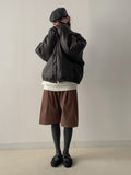 [Quilting/unisex] Deep Leather Overfit Blouson