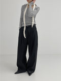 Hayden Two-Tuck Long Wide Slacks