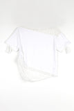Lace carry diagonal tee