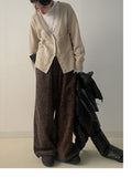 [wool50%] Cornet Alpaca Boucle Overfit Cardigan