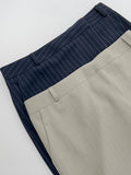 Beth Unbalanced Stripe H-Line Skirt