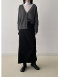 [wool50%] Cornet Alpaca Boucle Overfit Cardigan