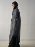 [unisex] Ribbon Two-Way Overfit Long Coat