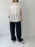 Lace Pintuck Half Blouse