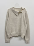 Unbalanced Collar Loose Fit Knit