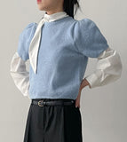 Hime Puff Crop Knit
