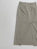 Beth Unbalanced Stripe H-Line Skirt