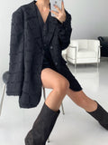 Tessel Check Over Jacket