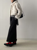 Teddy banding H-line long skirt