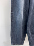 Dark Blue Dart Balloon Banding Denim