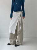 [set] Dining layered knit two-piece