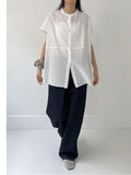 Lace Pintuck Half Blouse