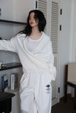 Loose fit wrap sweater