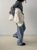 Angora Cable Overfit Long Knit