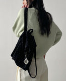 Velour Dot Backpack