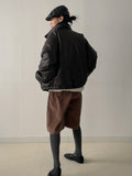 [Quilting/unisex] Deep Leather Overfit Blouson