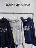 Wikipedia Embroidered Hoodie