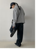 344 Vintage Brushed Balloon Wide Denim Pants