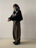 Check Fringe Long Muffler