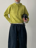 Stripe Fleece Turtleneck T-Shirt